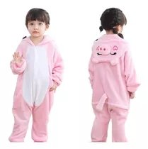 Chancho Pijama Enterito Animales Talles 4 Al 12