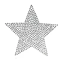 Diseño De Estrella De Estrás Clara De 4.5 , Transfere...