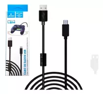 Cabo Ps4 Carregador Controle Com Filtro Usb V8 1,80 Mts