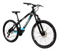 Mountain Bike Vikingx Freeride Tuff 30 Aro 26 13  21v Freios De Disco Mecânico Câmbios Importado 3v Y Importado 7v Cor Preto/azul