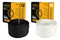 Combo: 2 Rollos Cal. 12 Negro Y Blanco Cable Thw 100m