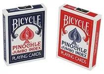 Bicicleta Pinochle Playing Cards Jumbo Index 2 Mazos