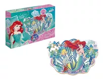 Quebra Cabeça Pequena Sereias Ariel Disney 60 Peças Xalingo