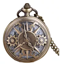 Reloj De Bolsillo Antiguo Elegante Cadena Coleccion Vintage