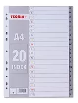 Indice Alfabético Plástico A4