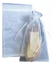 Saco Organza P/chinelo Embalagem 21x34 Branco 30 Unidades 