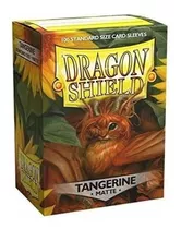 Dragon Shield Tangerine Matte - 100 Sleeves Tamanho Padrão