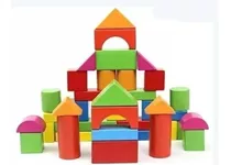 Juegos De Cubos Didácticos 40 Piezas En Madera Para Niños