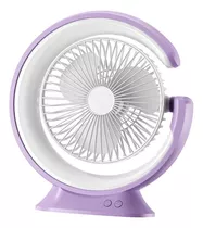 Ventilador Personal De Escritorio Con Luces Led Silencioso