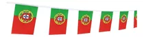 Banderas Rectangulares Portugal 32 Banderines 21x14 Cm