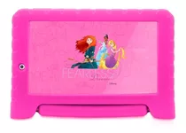 Tablet  Multilaser Disney Princesa Kids Plus Nb281 7  8gb Rosa E 1gb De Memória Ram