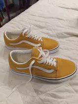 Champiñones Vans Old Skool Color Ocre. Sin Uso.