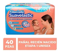 Pañales Kleenbebé Suavelastic Etapa 1 Recién Nacido 40 Pañales