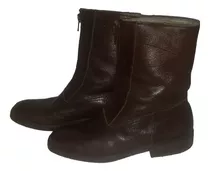 Botas Febo De Cuero Con Piel Abrigada Marrón Hombre Talle 42