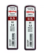 Minas Rotring 2 Tubos 12 Un. Disponible 0.35 -0.5 -0.7 -1.0