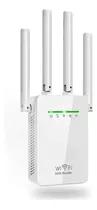 Repetidor De Sinal Wi-fi Amplificador De Sinal Com 4 Antenas Cor Branco Voltagem 110v/220v (bivolt)