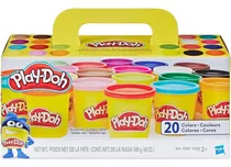 Massa Modelar Play-doh Hasbro Com 20 Potes Sortidos