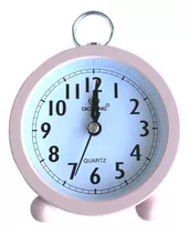 Reloj De Mesa  Despertador  Analógico Dicheng Os004  Color Rosa 