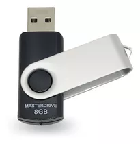 Pendrive 8gb Big Black Usb 2.0 Masterdrive Original