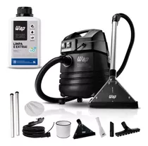 Extratora Lavadora Aspirador Wap 1450w + Detergente 1l Cor Preto 220v