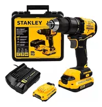 Taladro Atornillador 20v 13mm Stanley + Maletin Sbd710c2k Color Amarillo Frecuencia 50