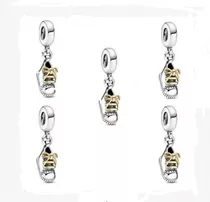 Charm Para Pandora Zapatito Cordones Dorados 367