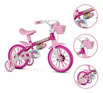 Bicicleta Feminina Infantil Nathor Aro 12 Rosa Com Rodinha