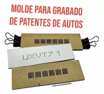 Pack 10 Molde Plantilla Matriz Grabado De Patente Chile Ley