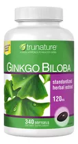 Ginkgo Biloba 120mg Marca Trunature (usa) 340 Softgels