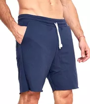 Bermuda Short Hombre Algodón Rústico Gimnasio Casual Gym