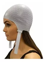 Gorro De Silicona Dompel Highlights Reflex Para Peluquería, Color Blanco