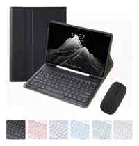 Capa Para Samsung Tab S9+ 12.4'' + Teclado De Redondas+mouse