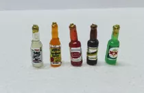 Botellitas De Cerveza Tequila Miniatura Maqueta 100 Unidades