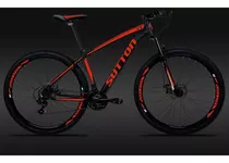 Bicicleta 29 Sutton Câmbio Shimano 21v Disc Hidráulico Gts Tamanho Do Quadro 19   Cor Preto/vermelho