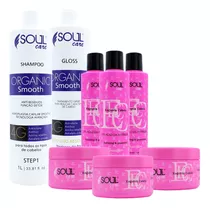 Progressiva Sem Formol Orgânica Soul Care Ganhe 3 Kit