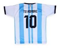 Camiseta Futbol Argentina Genérica Personalizada Niño