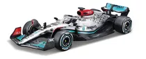 Auto Escala 1:43 Mercedes Amg F1 W13 2022 #44 Lewis Hamilton Color Plateado