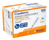 Jeringa Tuberculina 1 Ml Luer Slip 27g * 1/2 1ml Cranberry