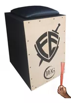 Cajon Jeg Elétrico + Vassourinha Gratis + Assento Acolchoado