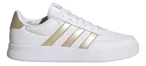 Tenis adidas Breaknet 2.0 Blanco Con Dorado Para Dama