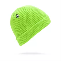 Volcom Gorro Full Stone Para Hombre, Verde Eléctrico