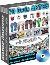 70 Dvds Artes Gráficas Vetor Sublimação Banco De Imagens Etc