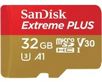 Cartão Memória Sandisk Micro Sd Hc 32gb Extreme Plus Uhs-i 