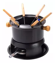 Fondue Set Teflón Antiadherente Base Pinchos Tienda Pepino Quemador Queso Fondiuera Fondiu