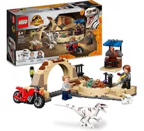 Lego Dinossauro Atrociraptor Perseguição Motocicleta 76945