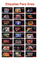 Pack De 3 Etiquetas Para Juegos: Nes Snes N64 Genesis R & H