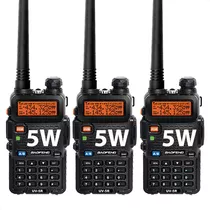 Kit Handy Baofeng Uv-5r X 3 Vhf Uhf Bibanda Walkie Talkie 5w