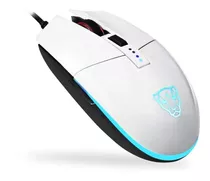 Mouse Motospeed V50 Branco Rgb Gamer Com Macro