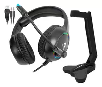 Combo Headset Gamer E Suporte Fortrek