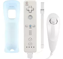 Control De Wii Con Nunchuck Y Funda De Silicona